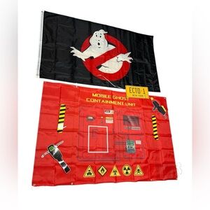 Ghostbusters Mobile Containment Unit Banner Set - Black and Red